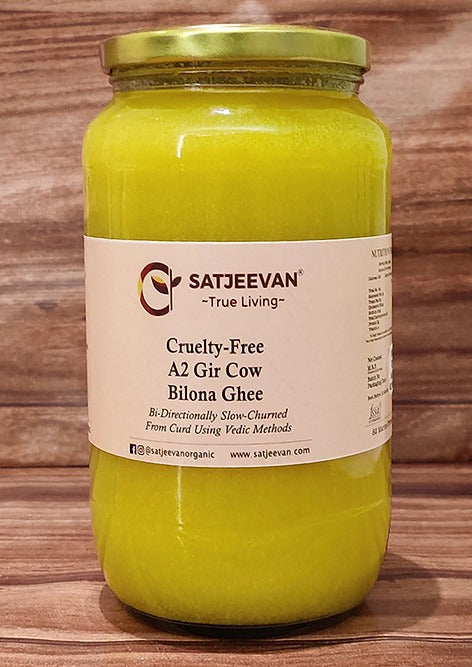 Satjeevan A2 Gir Cow Bilona Ghee | Pure A2 Gir Cow Bilona Ghee | 100% Gir Cow Ghee | Traditional Cow Ghee 