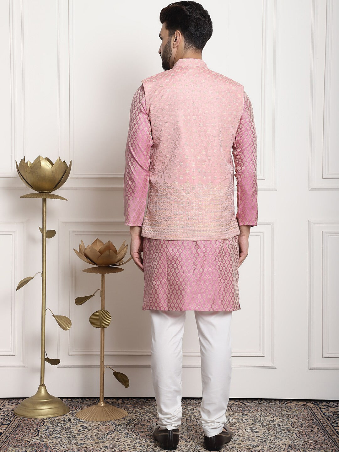 Sojanya Ethnic Motifs Woven Design Kurta With Churidar 