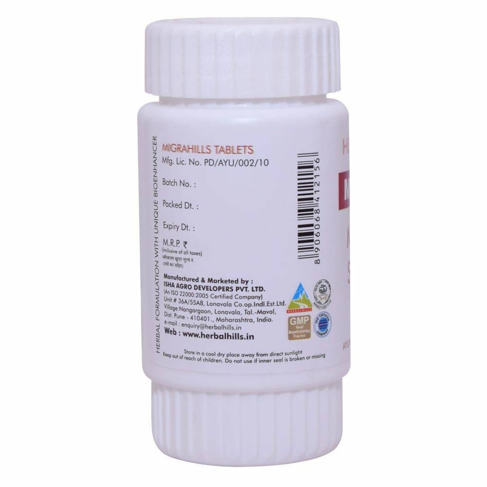 Herbal Hills Migrahills Migraine Support Tablets 