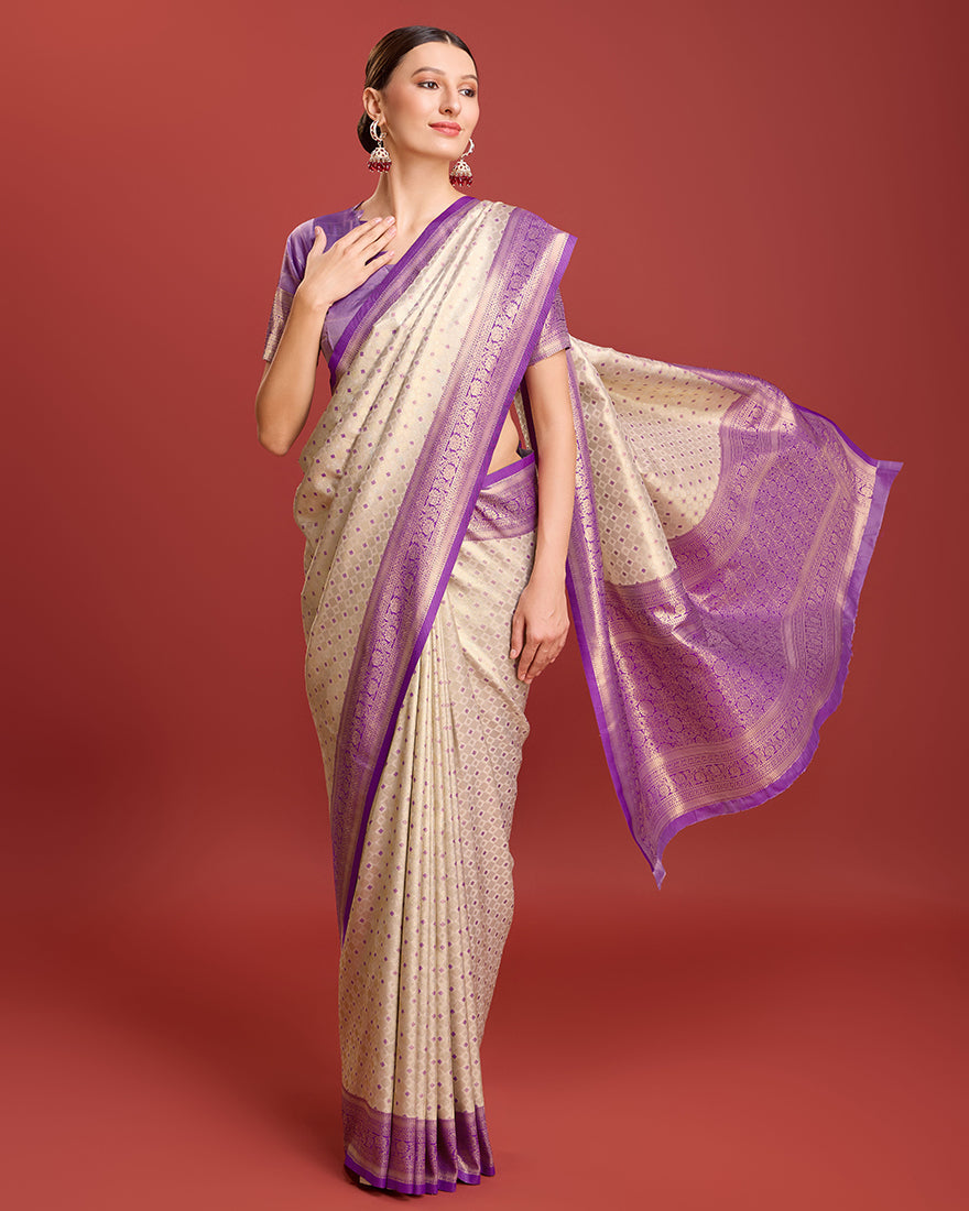 Monjolika Fashion Light Green And Teal Color Heavy Silk Embroidered Half Nd Half Saree