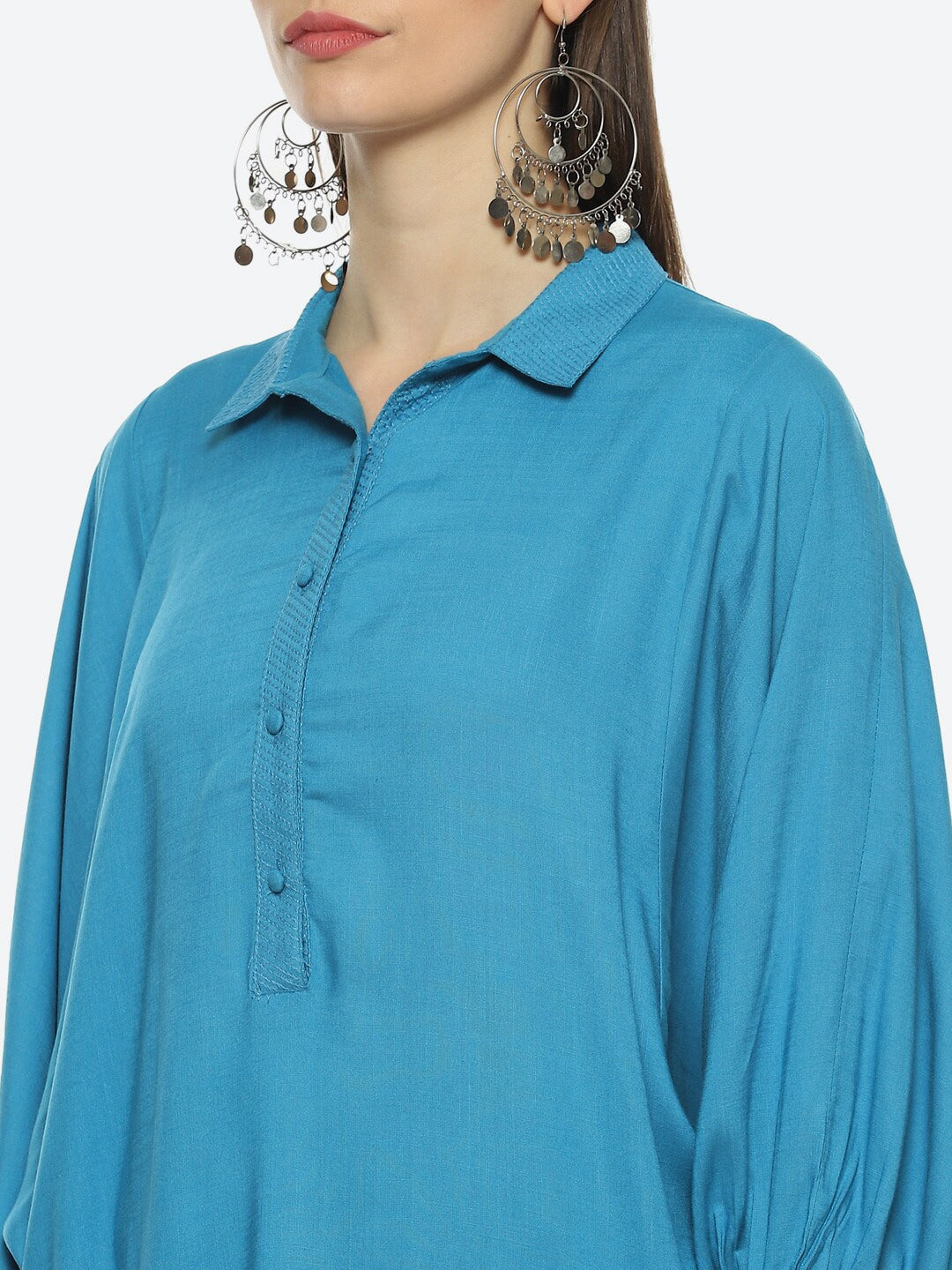 Biba Women Thread Work Pathani Kurta 
