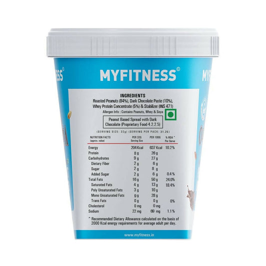 Myfitness High Protein Dark Chocolate Peanut Butter Smooth - Grab2buy