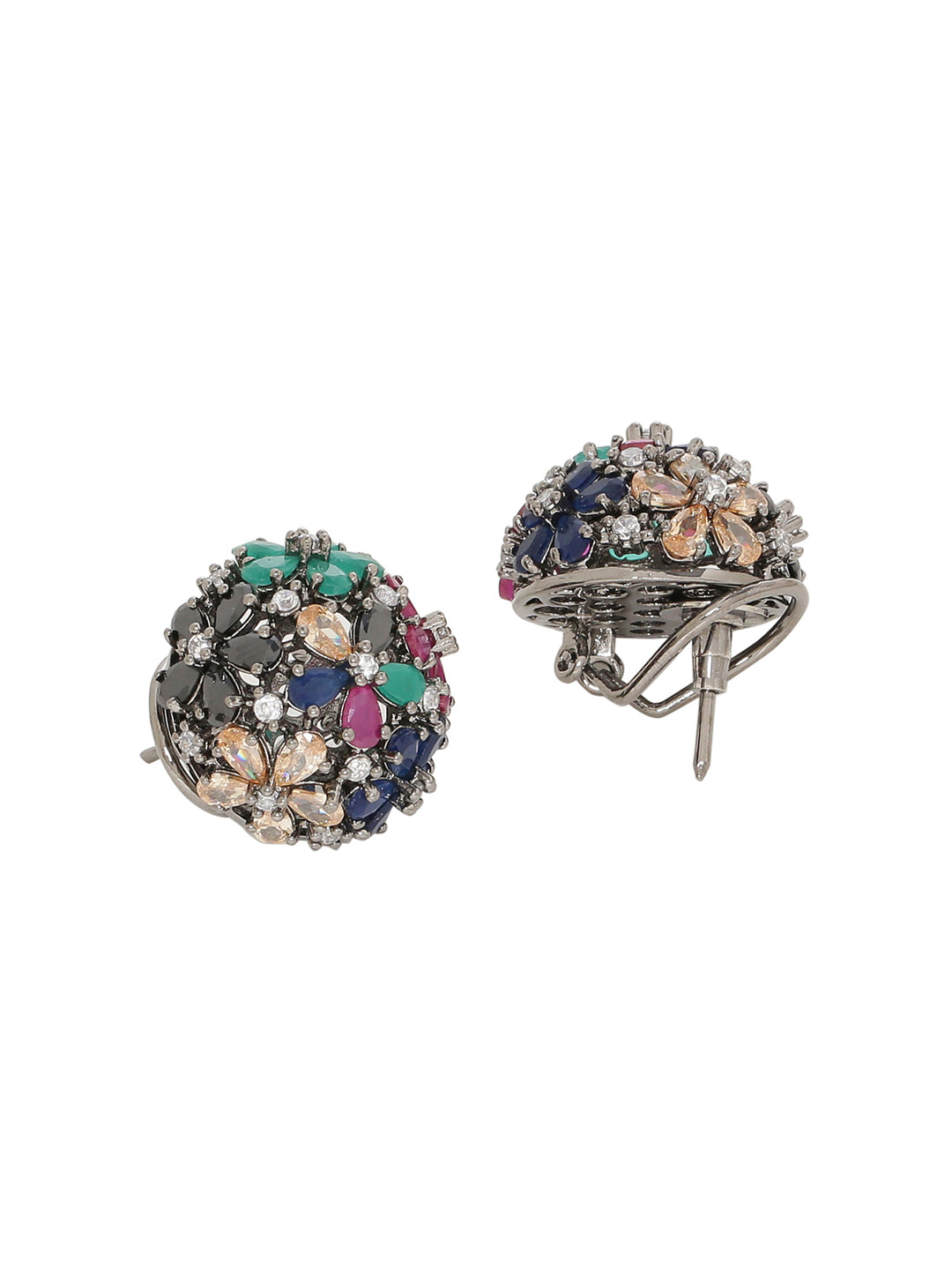 Shoshaa Multicoloured Circular Studs 