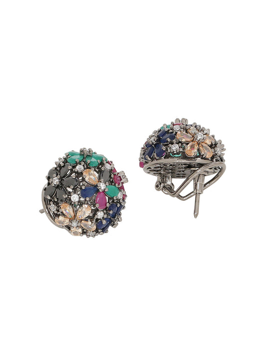 Shoshaa Multicoloured Circular Studs 