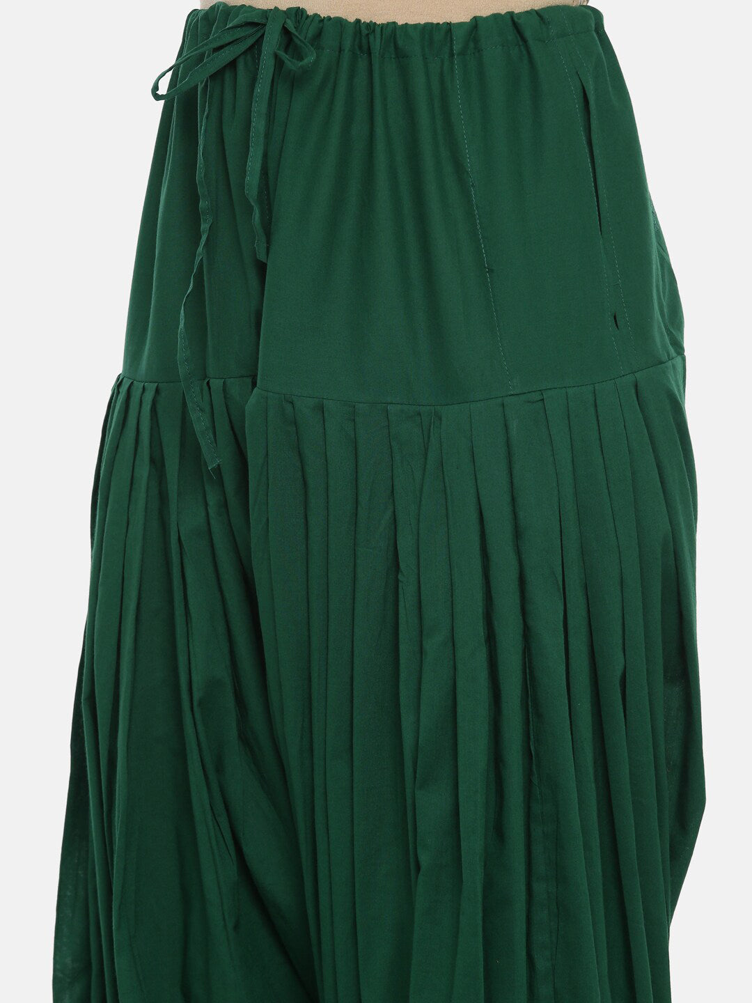 Souchii Women Green Pure Cotton Patiala 