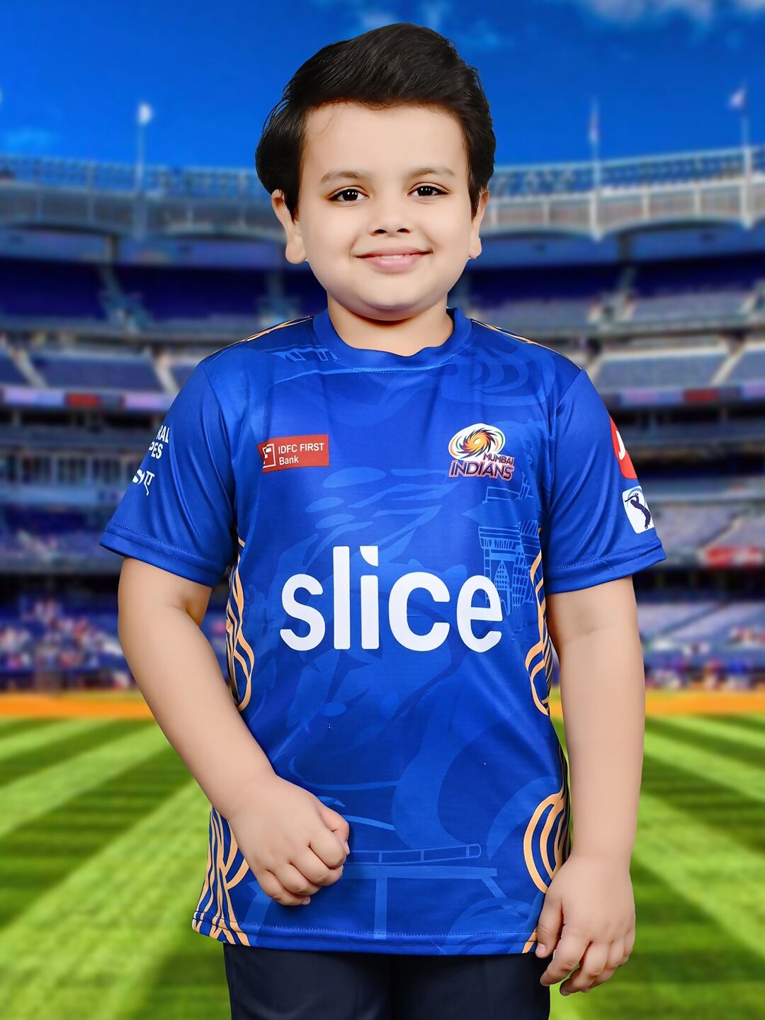 Baesd Kids MI Ipl, T20 Cricket Jersey T-shirt 