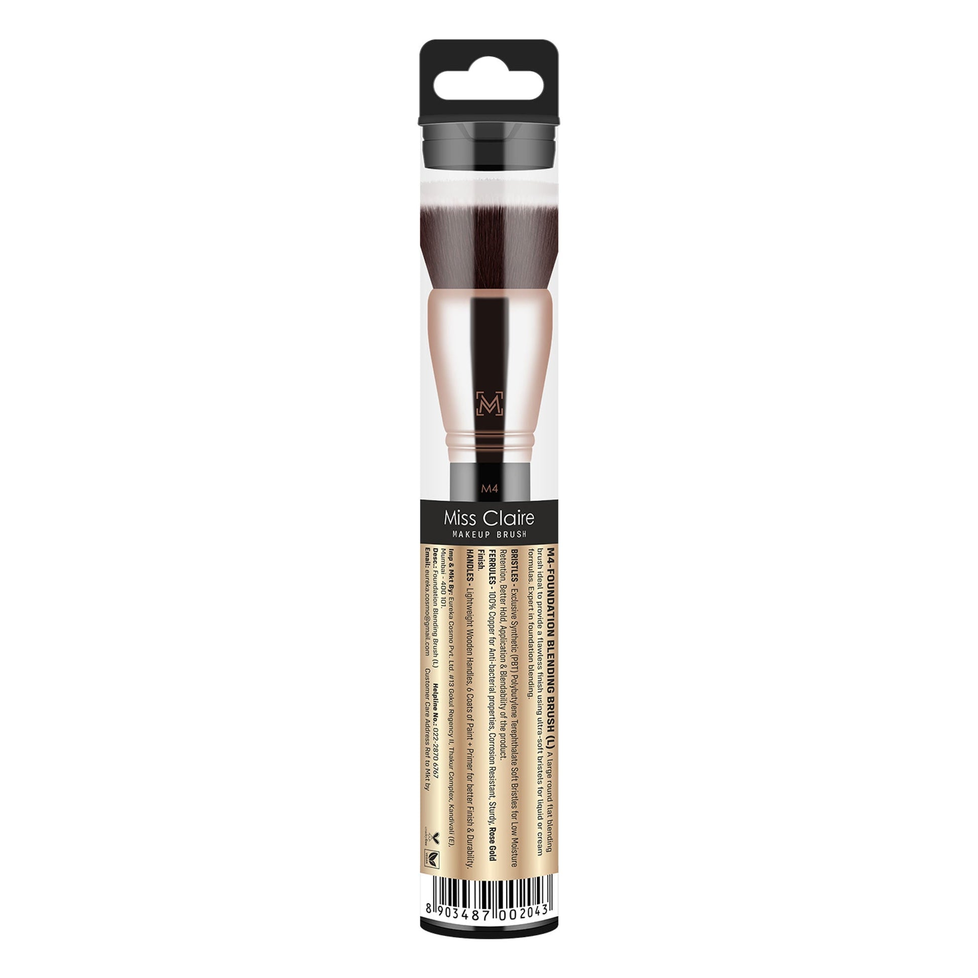 Miss Claire M4 - Foundation Blending Brush (L) - Rose Gold
