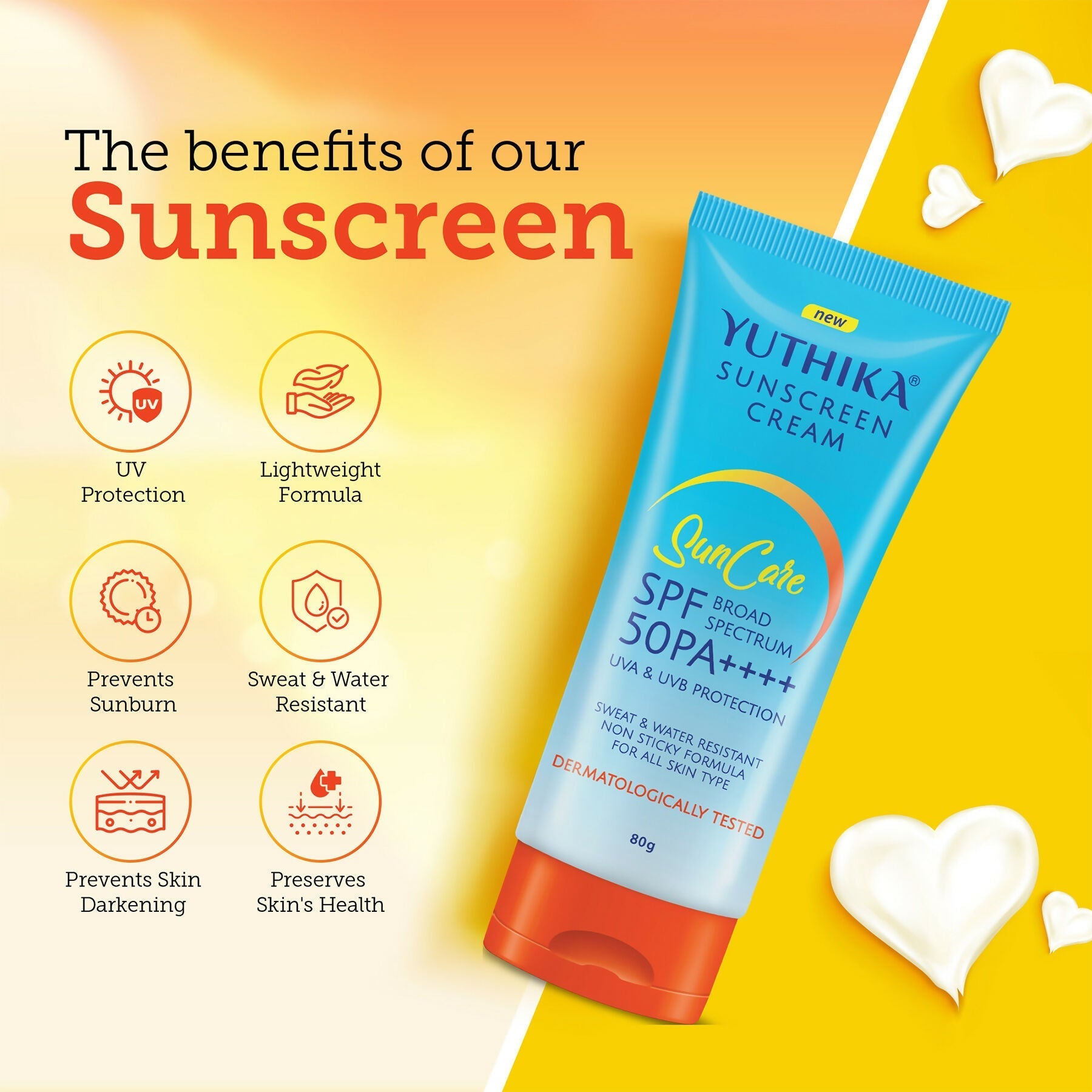 Yuthika Sunscreen Lotion SPF 50 PA+++  Grab2Buy Yuthika Grab2Buy