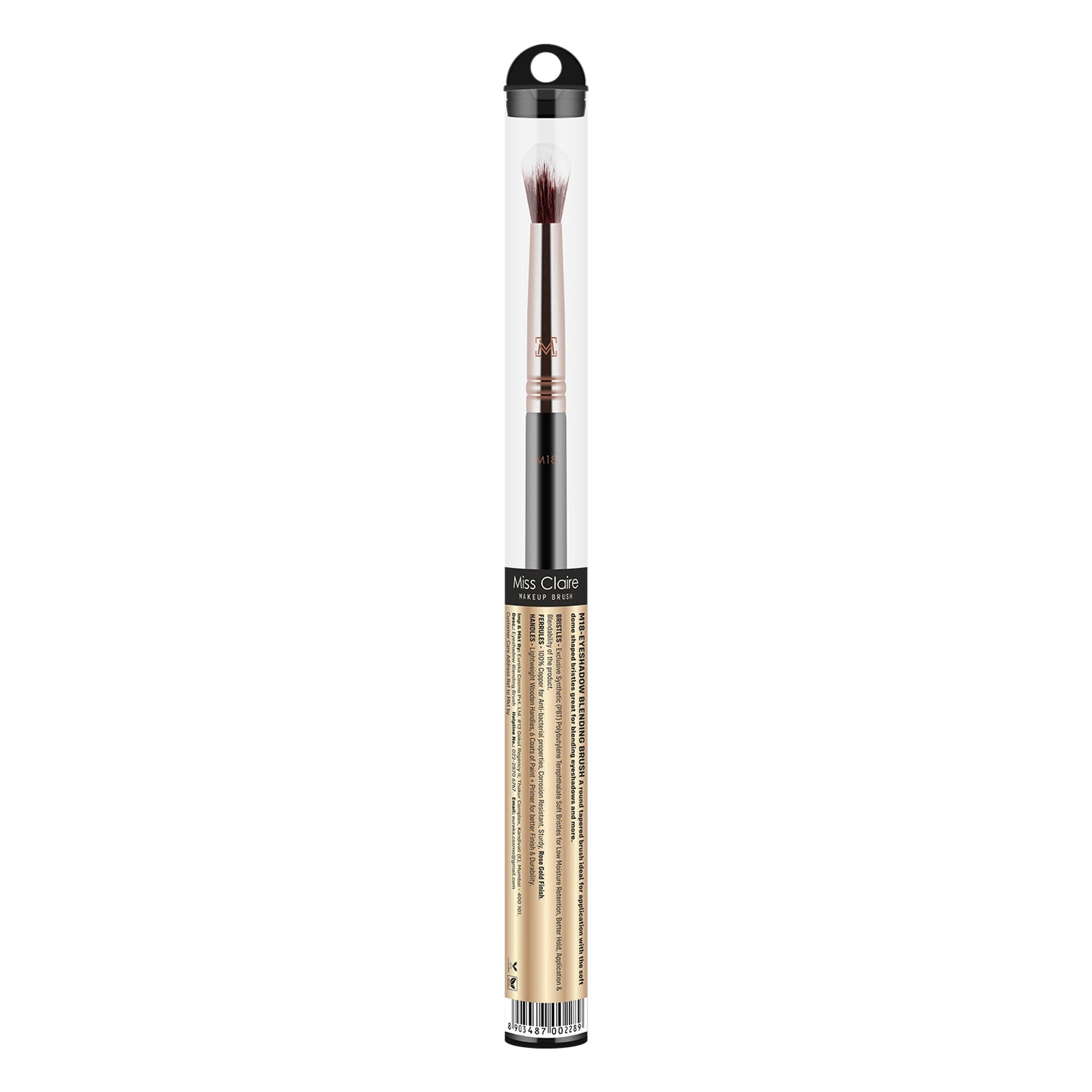 Miss Claire M18 - Eyeshadow Blending Brush - Rose Gold