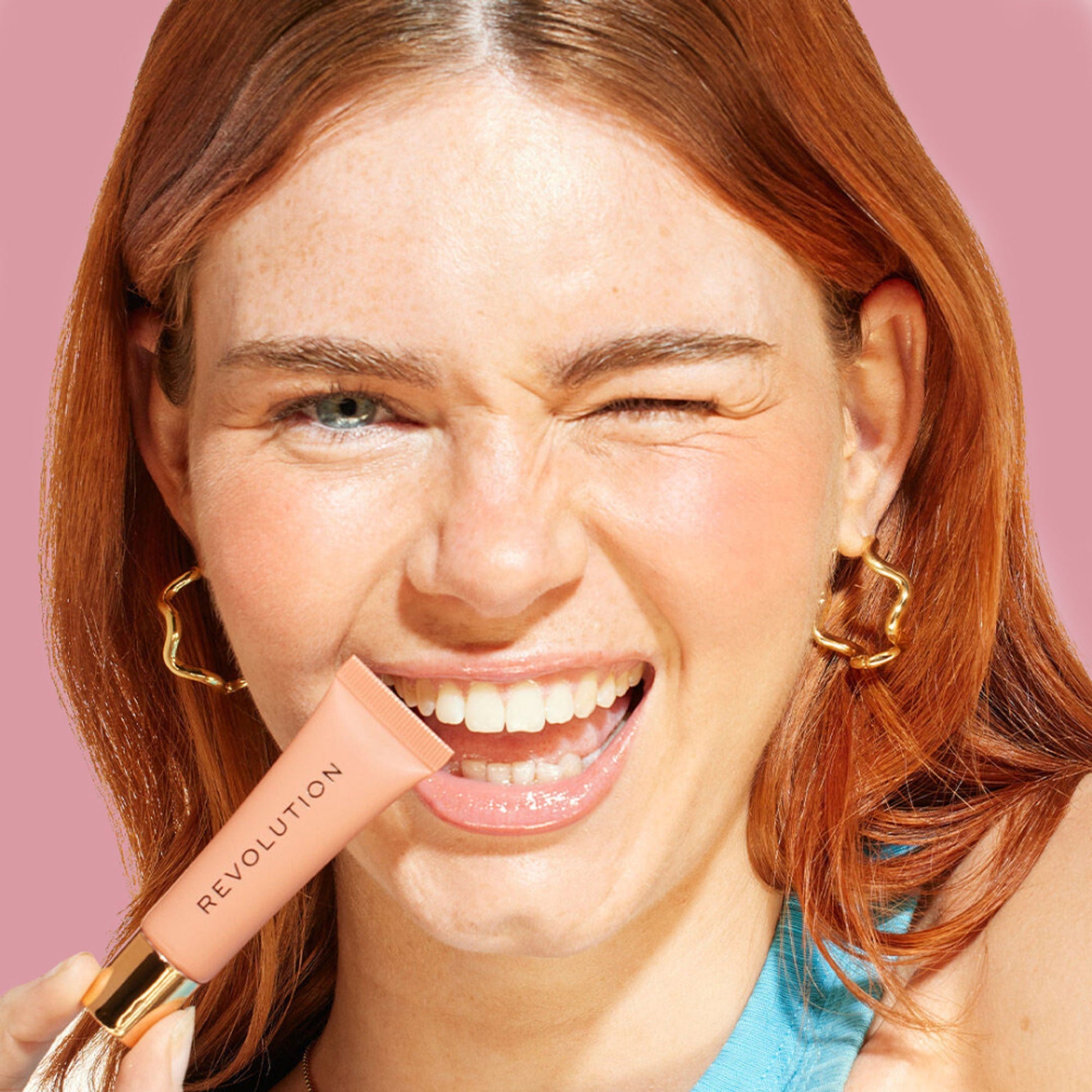Makeup Revolution Juicy Peptide Lip Balm - Nude Spice