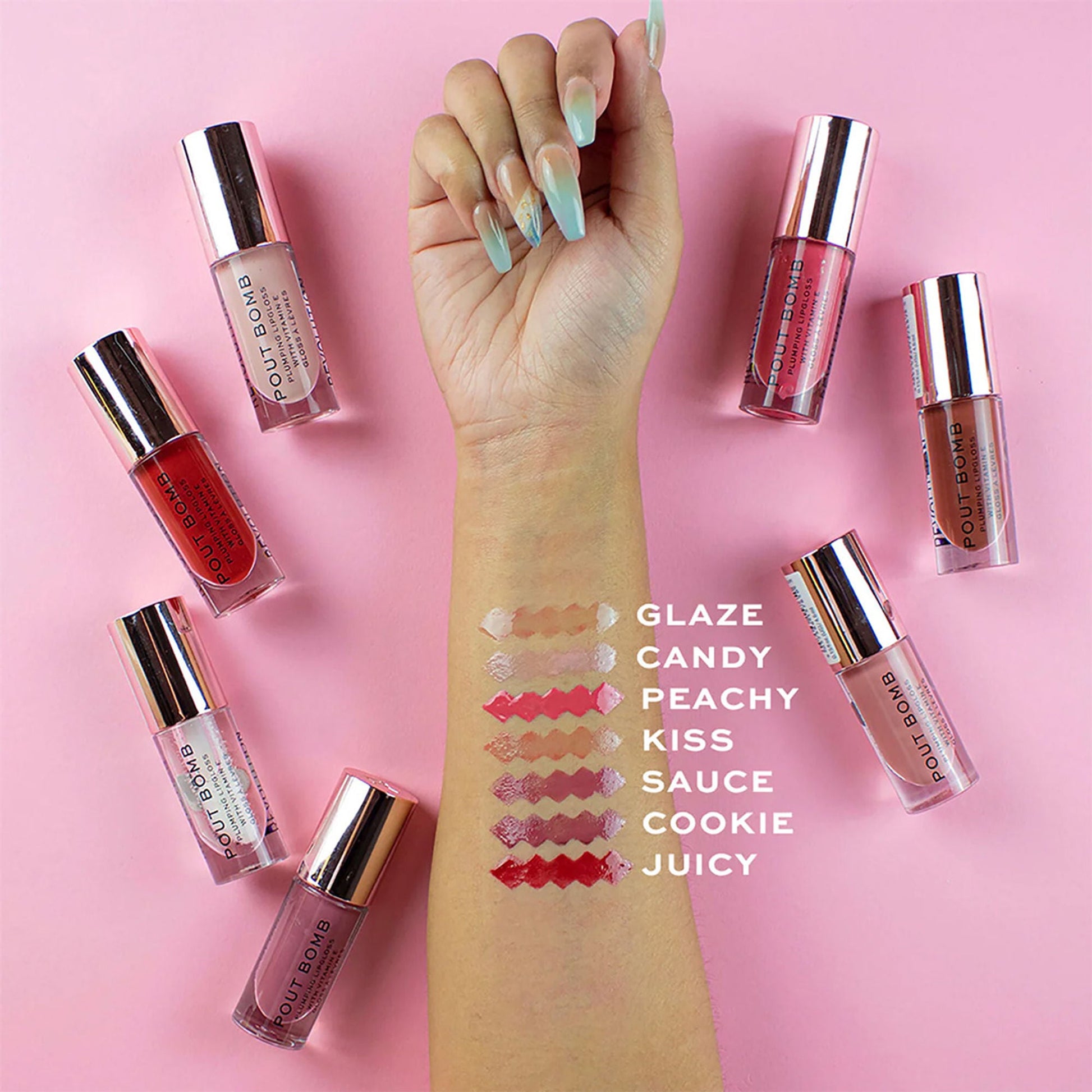 Makeup Revolution Pout Bomb Plumping Gloss - Peachy Coral