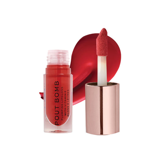 Makeup Revolution Pout Bomb Plumping Gloss - Juicy Red