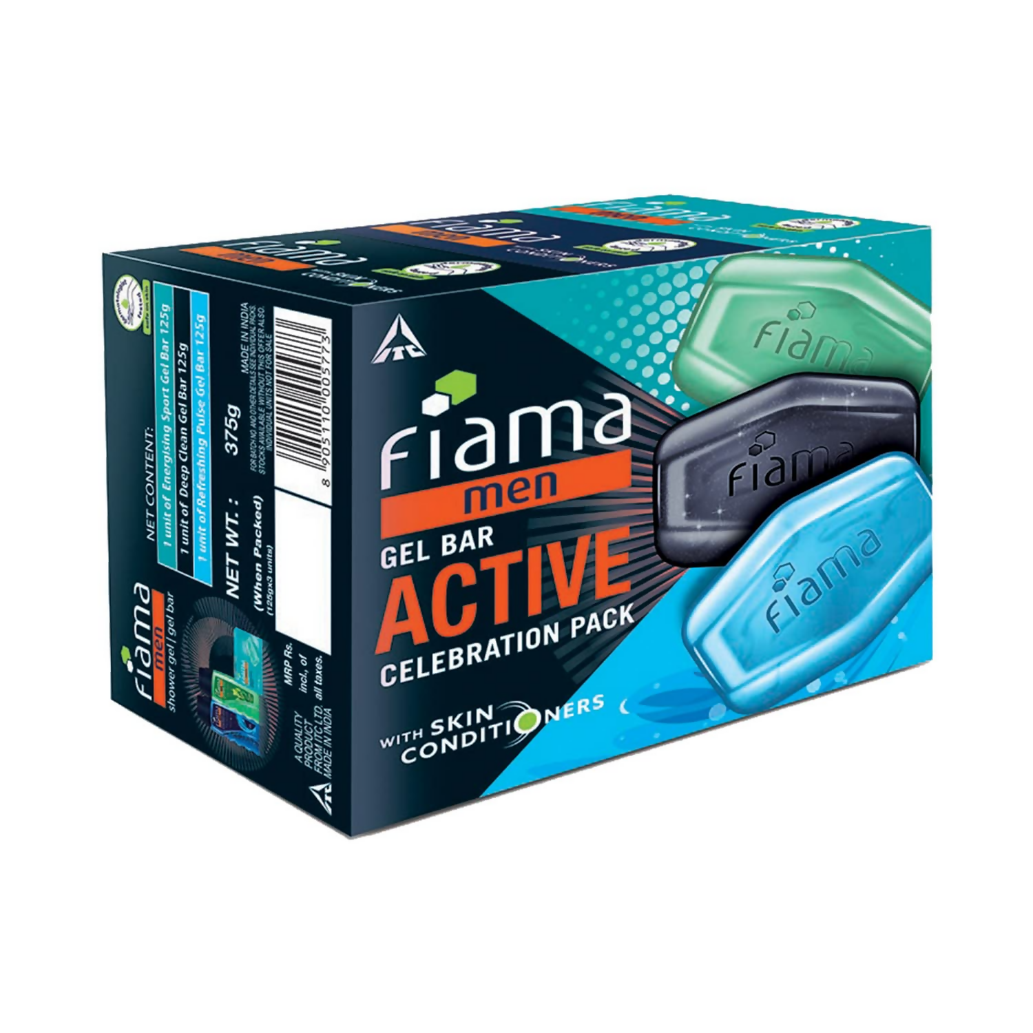 Fiama Men Gel Bar Active Celebration Pack  Grab2Buy Fiama Grab2Buy