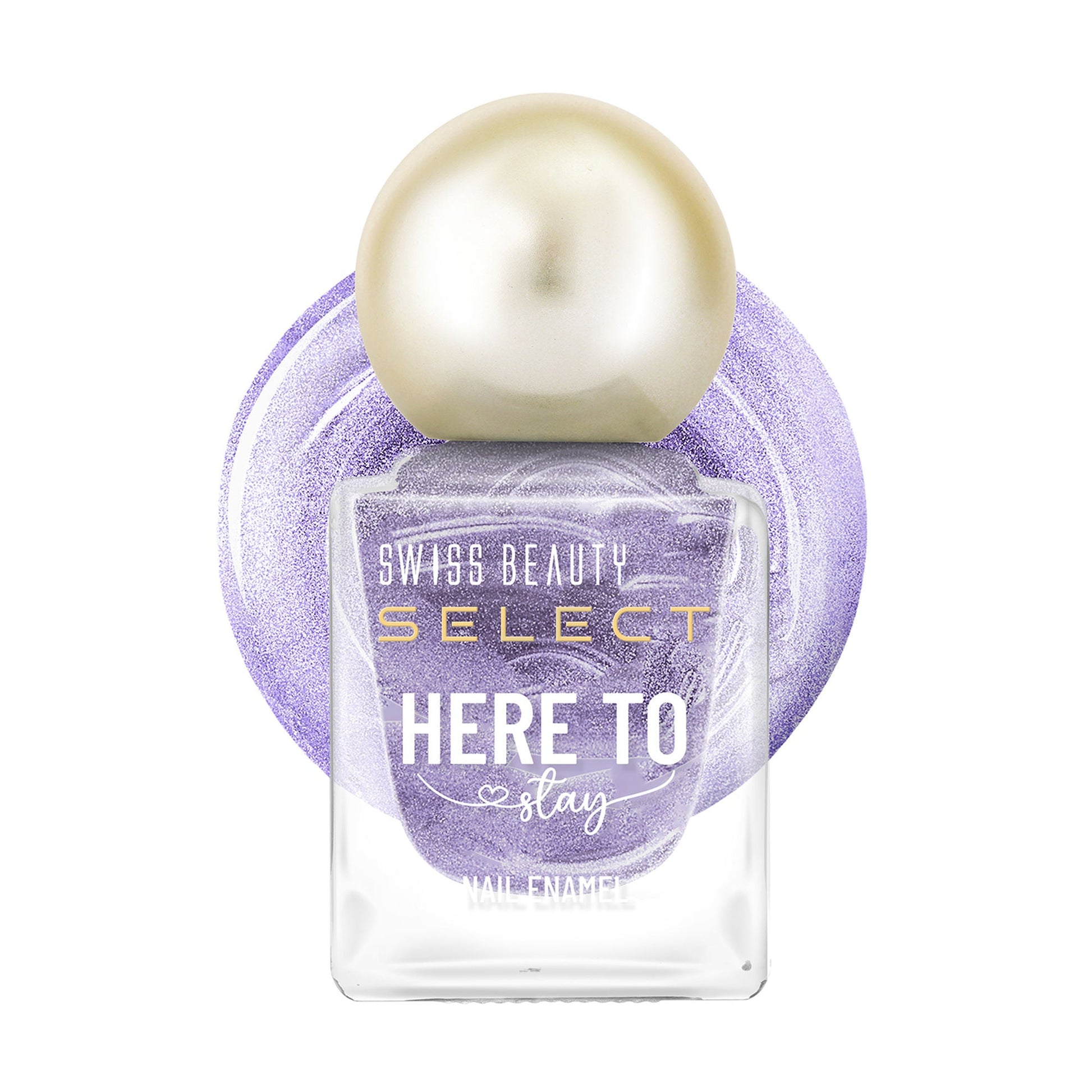 Swiss Beauty Select Here To Stay Nail Enamel - Chunky Violet