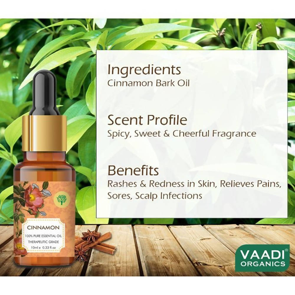 Vaadi Herbals Cinnamon 100% Pure Essential Oil Therapeutic Grade  Grab2Buy Vaadi Herbals Grab2Buy