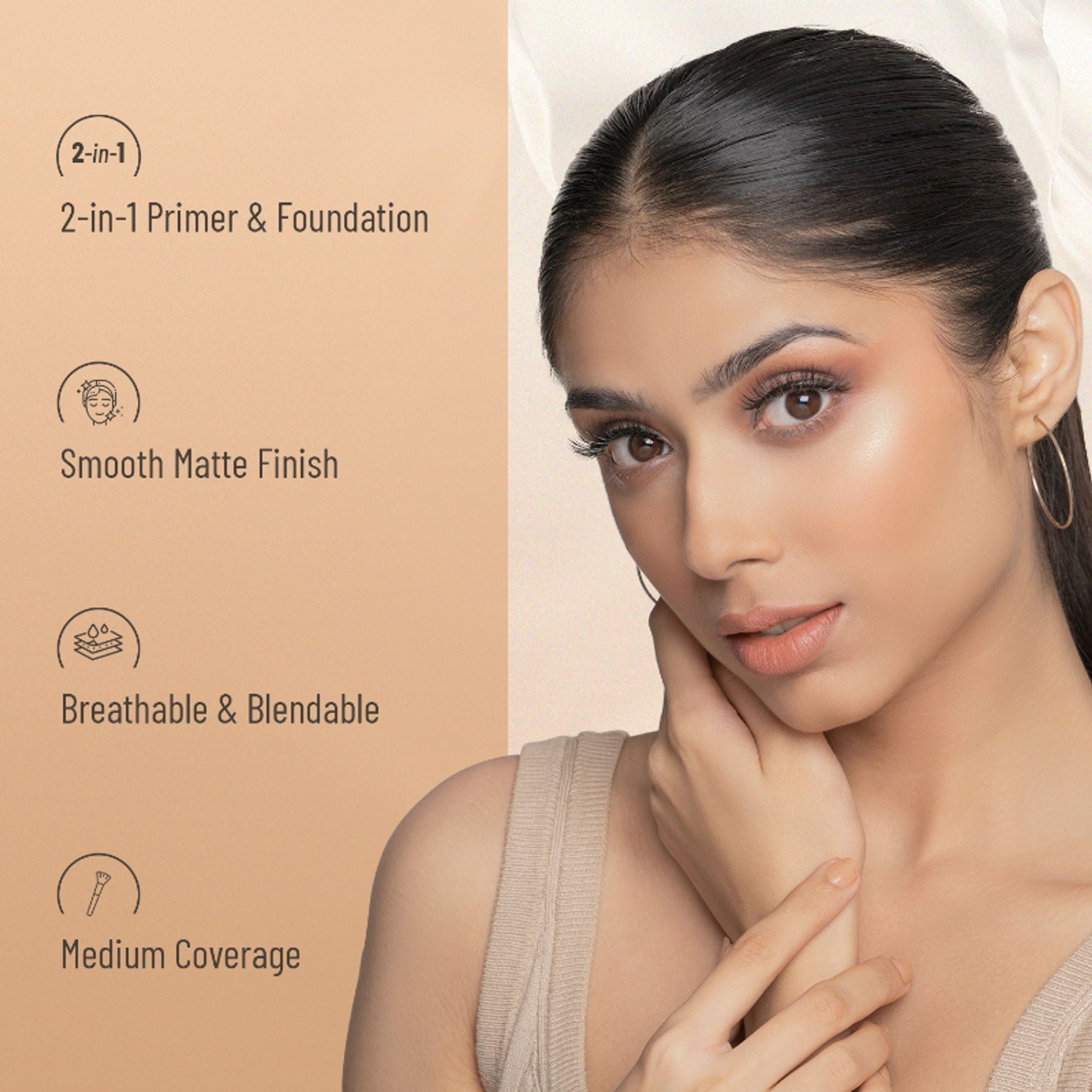 Swiss Beauty Primer Mousse Foundation - N06 Beige
