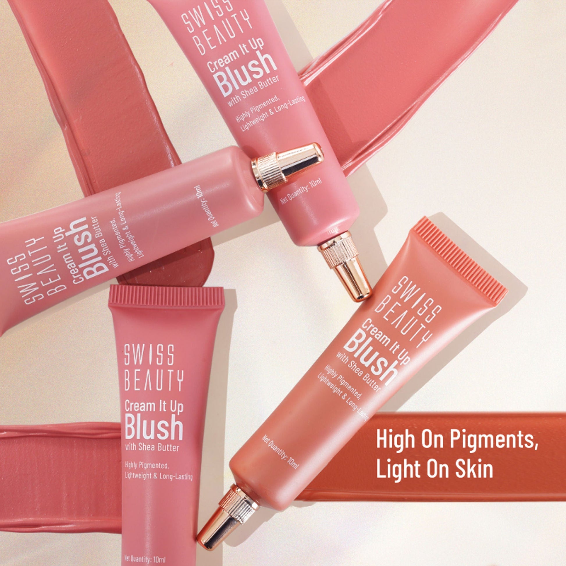 Swiss Beauty Cream It Up Blusher With Shea Butter , Multi-Functional , Matte Finish - 2 Natural Flush