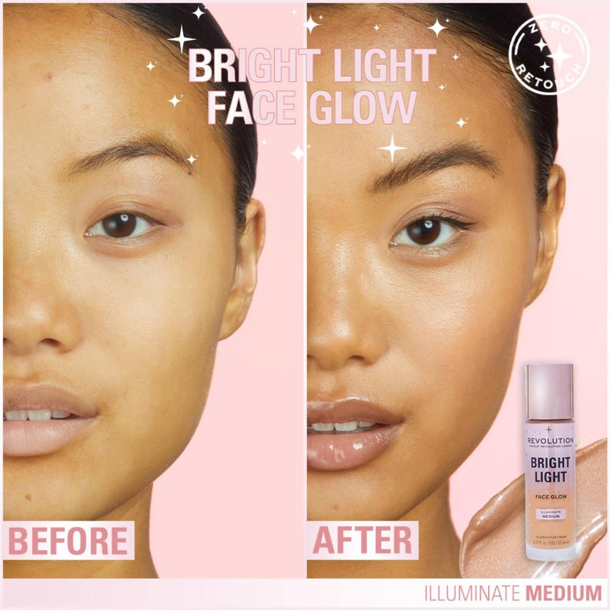 Makeup Revolution Bright Light Face Glow - Illuminate Medium
