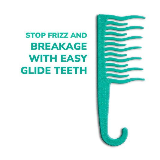 XO Curls Shower Detangling Comb - Green  Grab2Buy XO Curls Grab2Buy