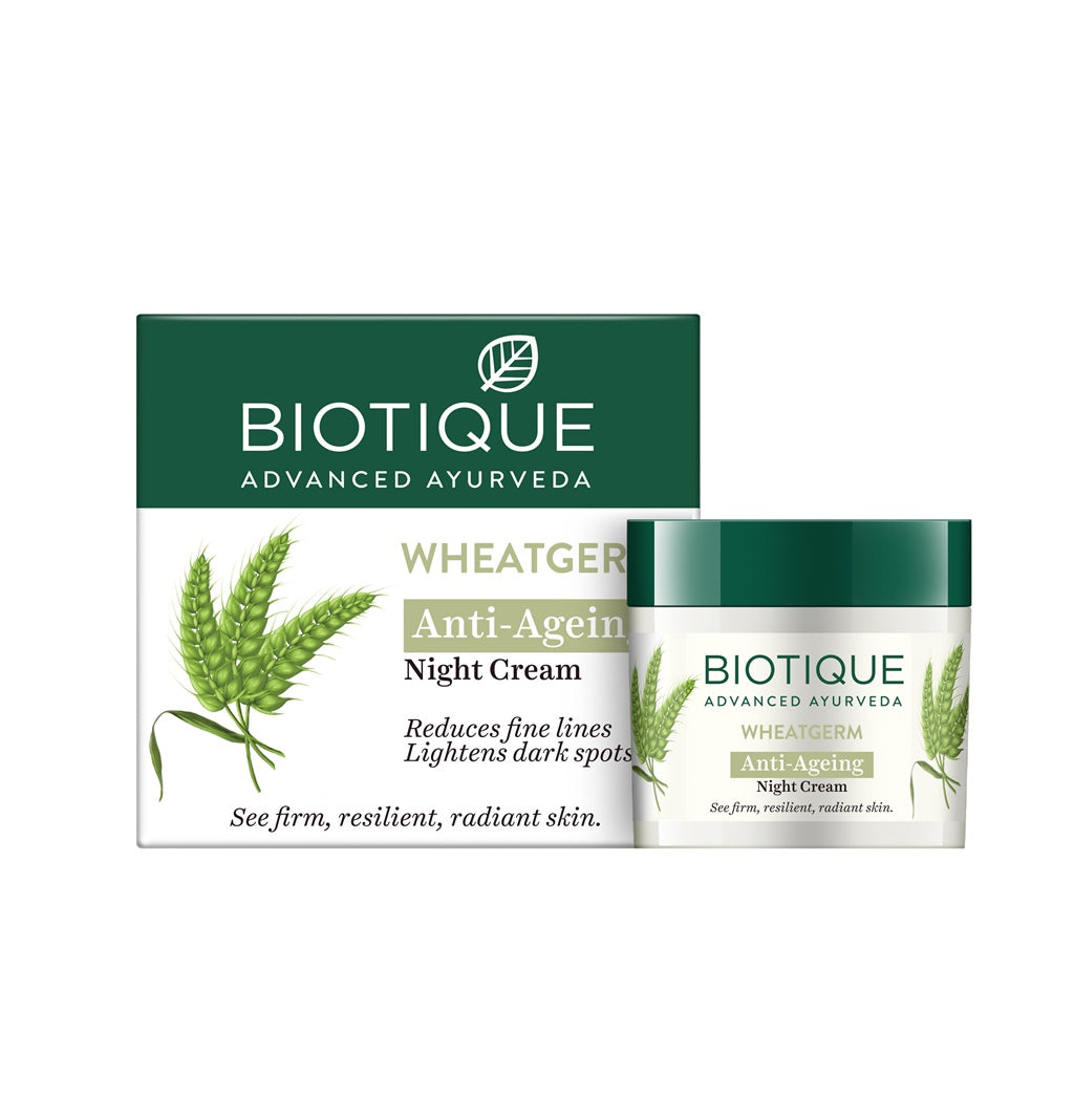 Biotique Advanced Ayurveda WheatGerm Anti-Ageing Night Cream  Grab2Buy Biotique Grab2Buy
