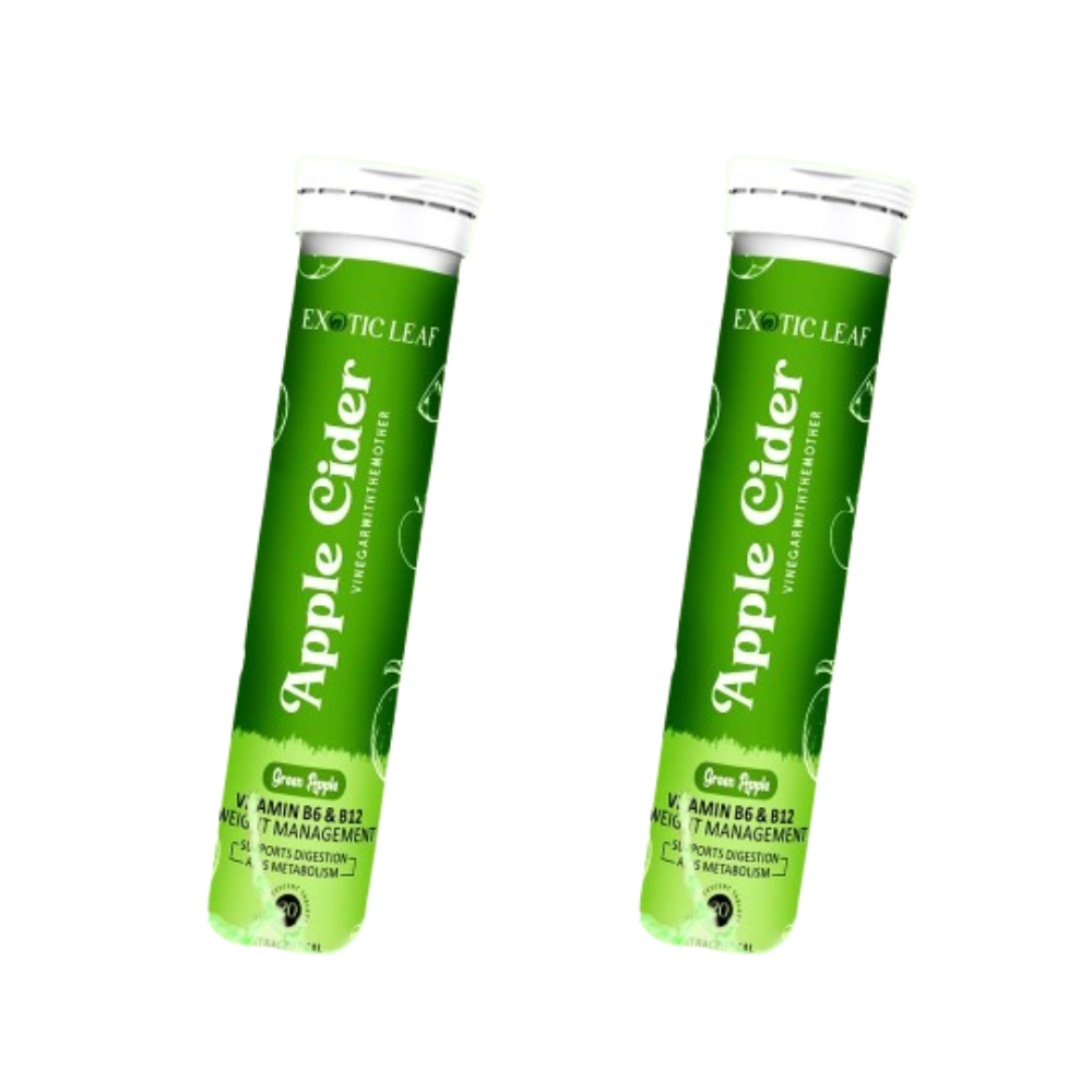 Exotic Leaf Green Apple Cider Vinegar Tablets 