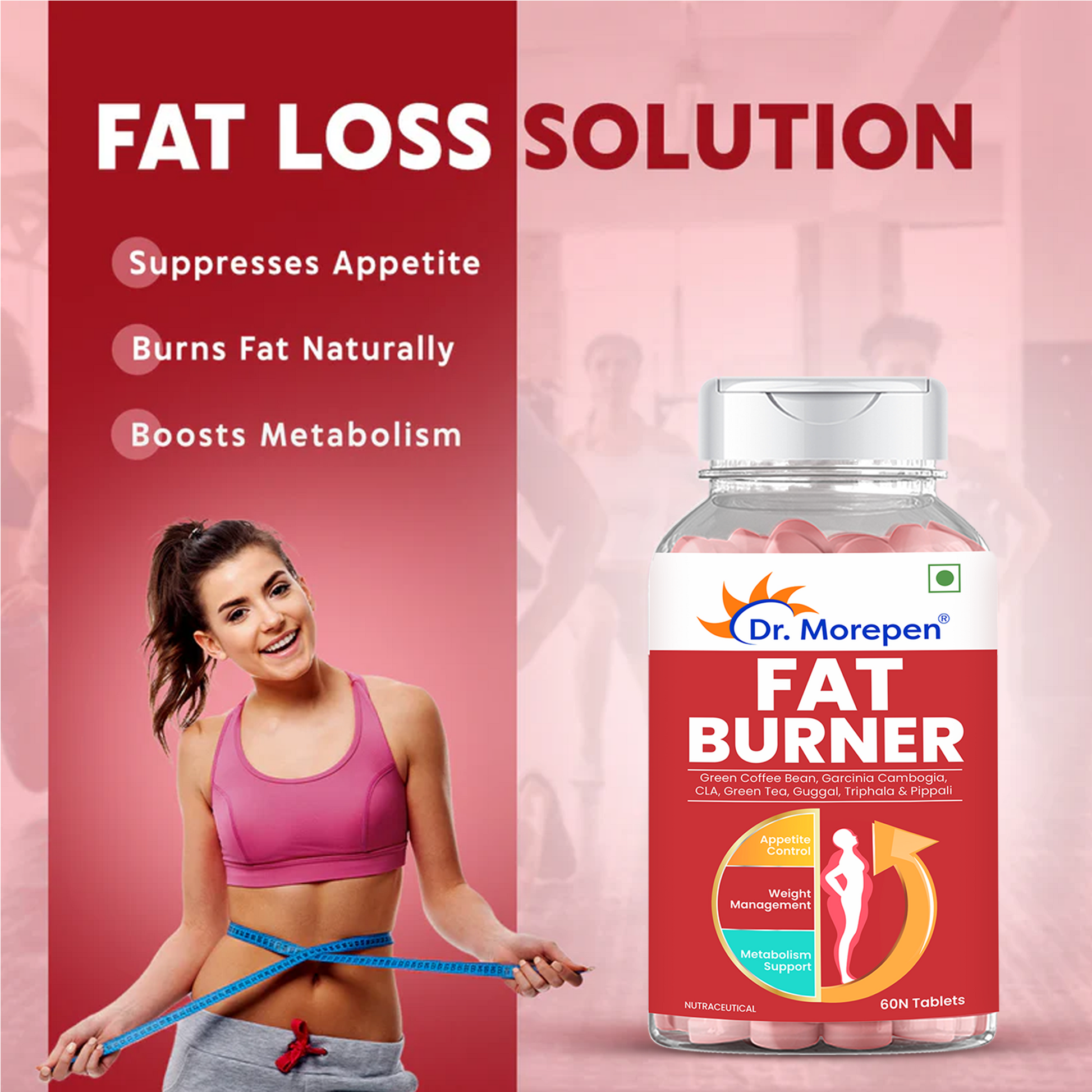 Dr. Morepen Biotin+ Advanced Tablets and Fat Burner Tablets Combo 