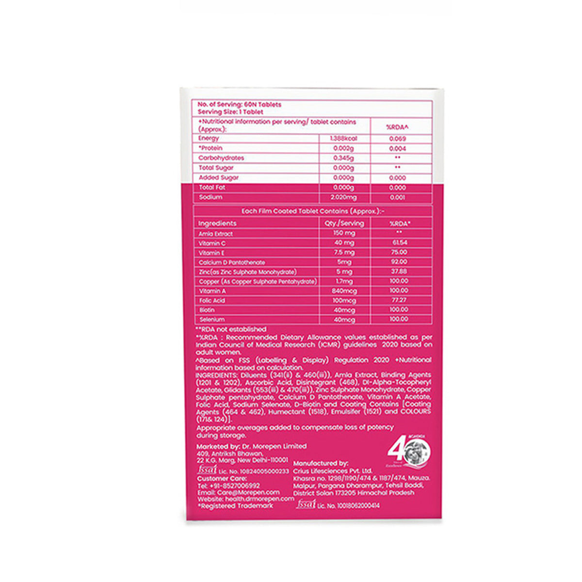 Dr. Morepen Biotin+ Advanced Tablets and Fat Burner Tablets Combo 