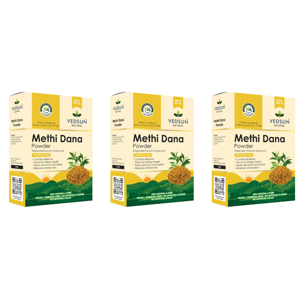 Vedsun Naturals Methi Dana Powder pure and organic for Hair Growth  Grab2Buy Vedsun Grab2Buy