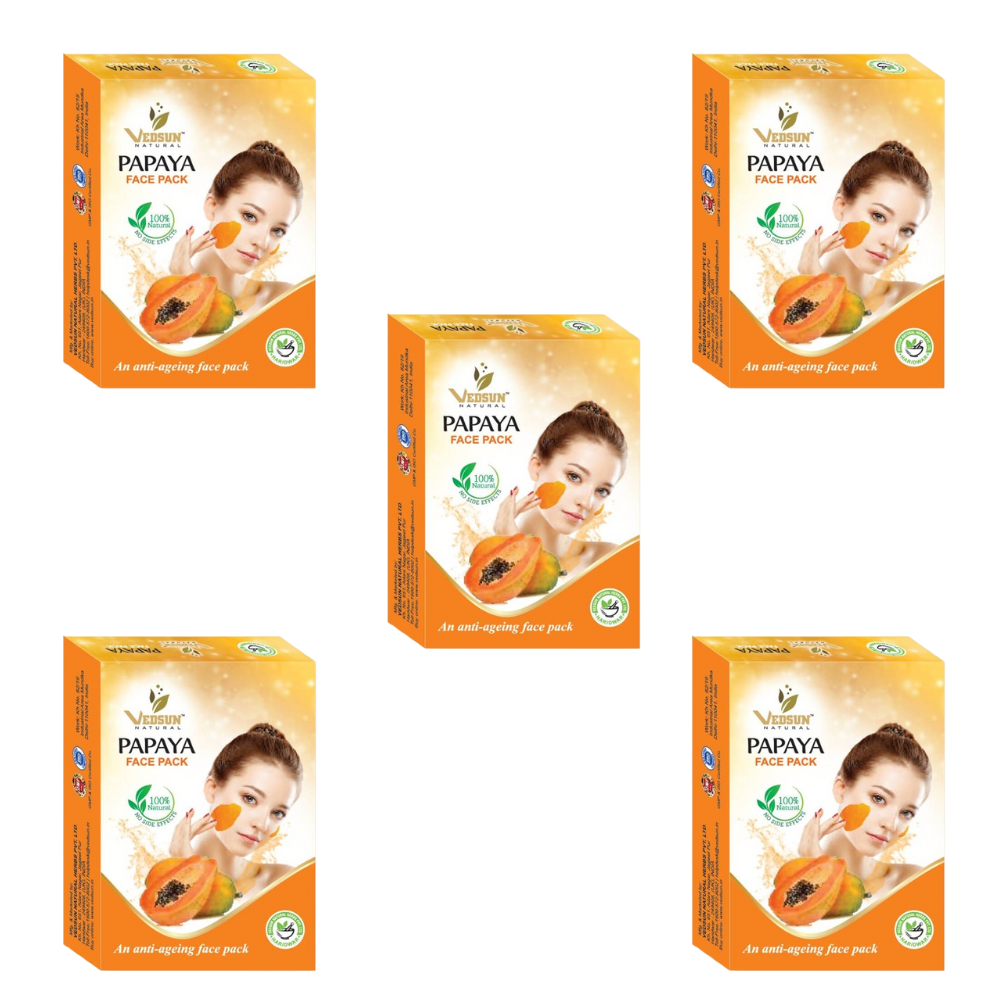 Vedsun Naturals Papaya Face Pack  Grab2Buy Vedsun Grab2Buy