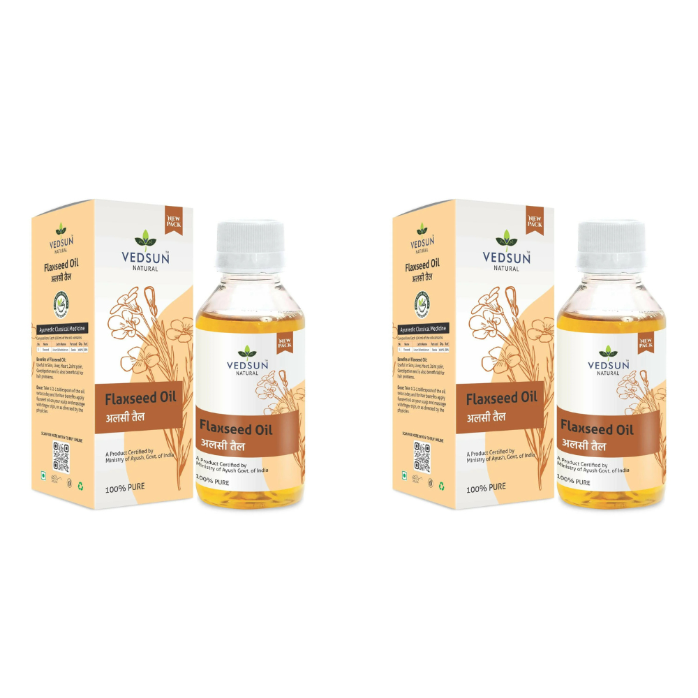 Vedsun Naturals Flax Seed Oil Alsi Ka Tel Pure Omega 3 Rich  Grab2Buy Vedsun Grab2Buy
