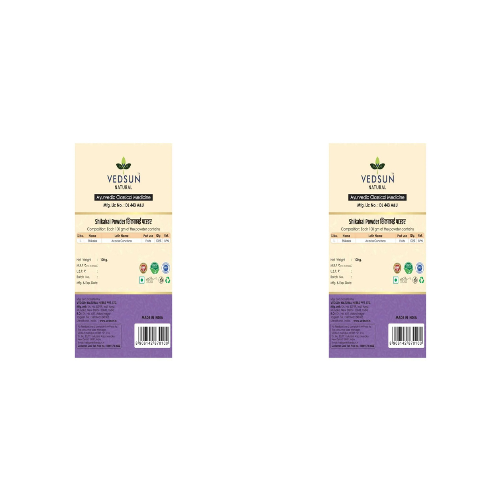 Vedsun Naturals Shikakai Powder Organic and Pure For Hair Growth  Grab2Buy Vedsun Grab2Buy