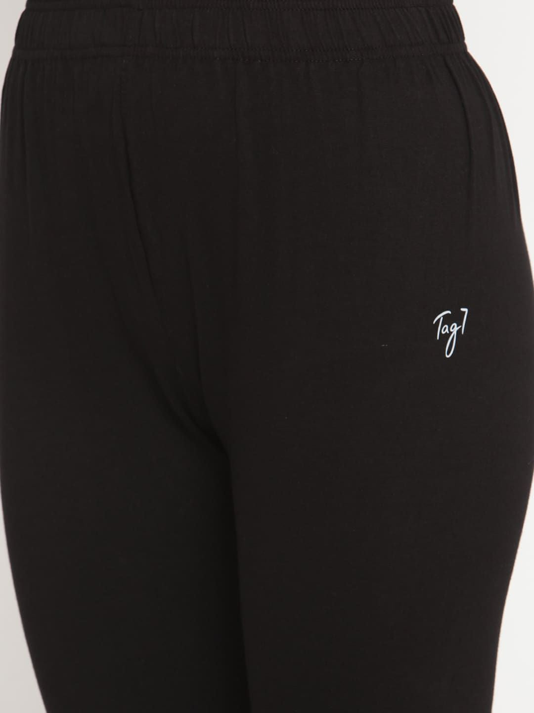 TAG 7 Women Pack of 2 Solid Ankle Length Leggings