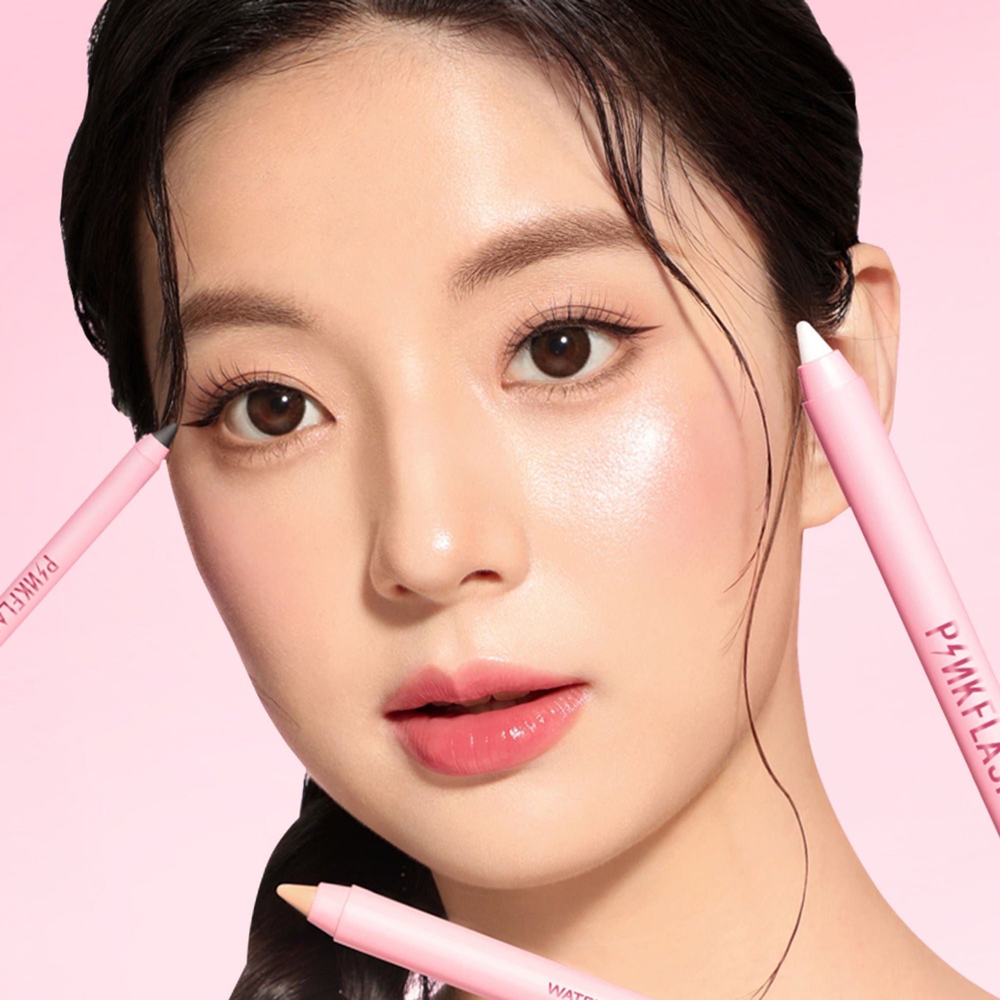 PINKFLASH Waterproof Kajal Eyeliner Pencil - Bk01 Black