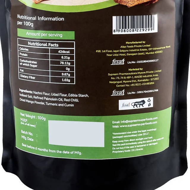 Supreem Super Foods Normalife Ragi & Millet Chips