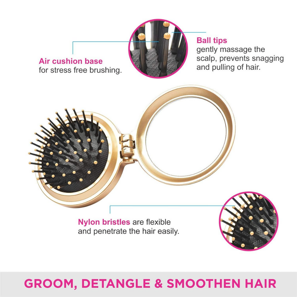 Vega Compact Folding Hair Brush  Grab2Buy Vega Grab2Buy