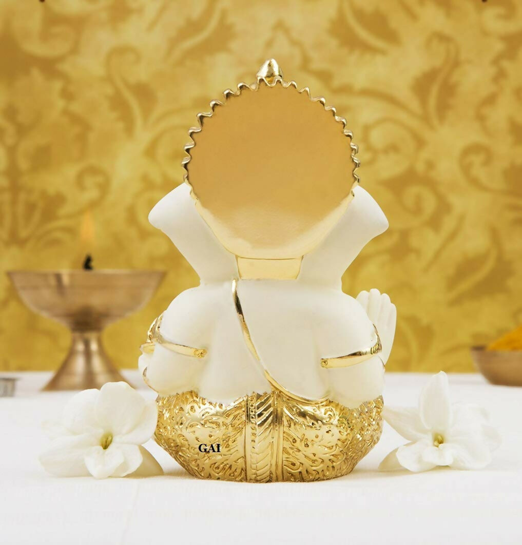 Gold Art India Ceramic Ganesh Idol  Grab2Buy Generic Grab2Buy