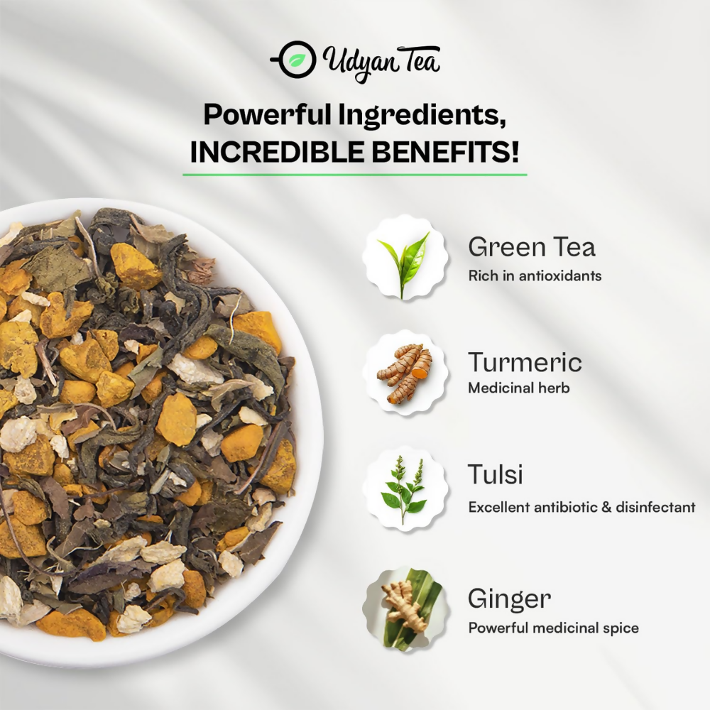 Udyan Tea Turmeric Spice Green Tea  Grab2Buy Udyan Tea Grab2Buy