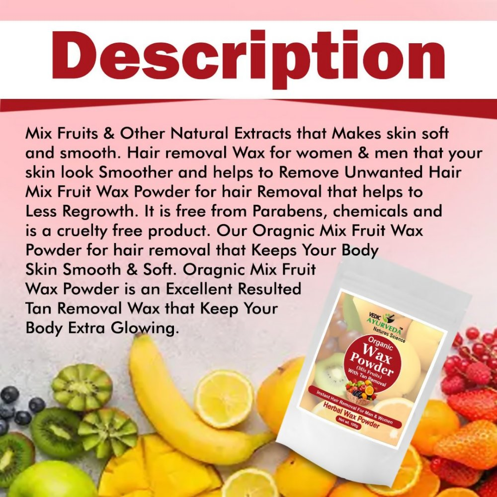 VedicAyurveda Herbal Wax Powder - Mix Fruits  Grab2Buy VedicAyurveda Grab2Buy