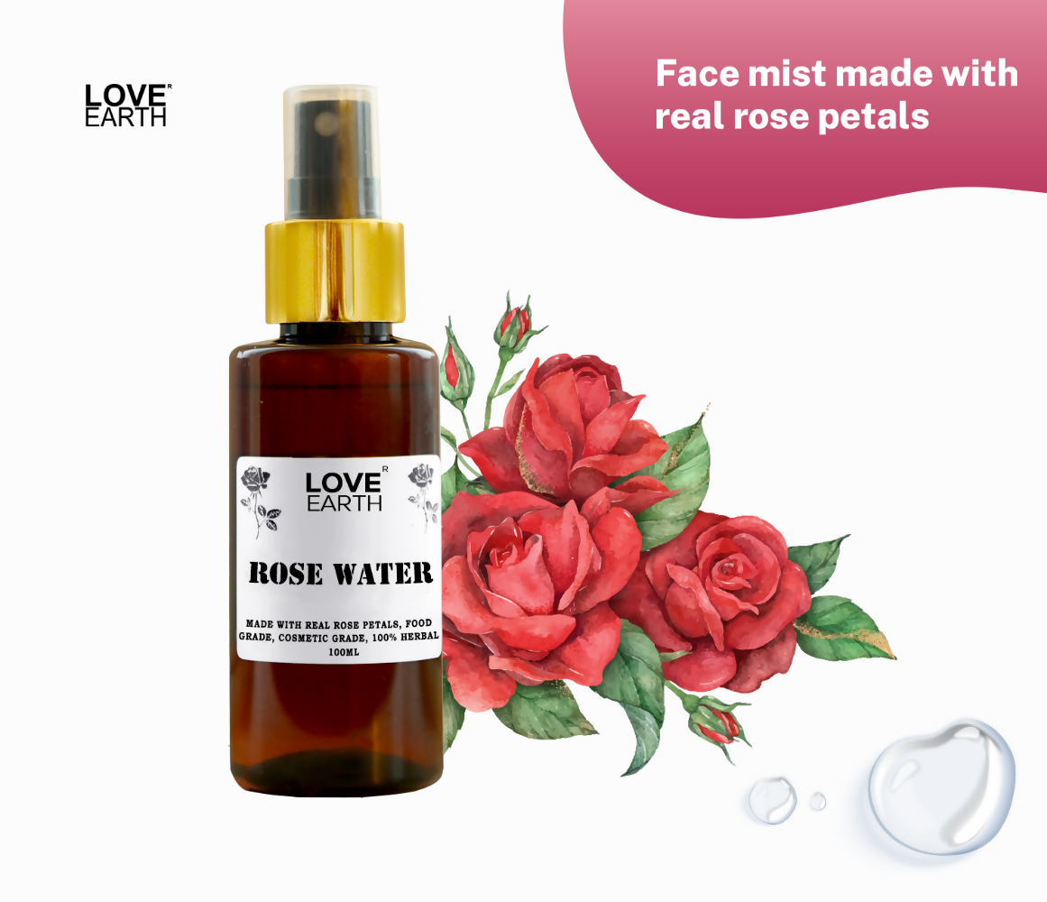 Love Earth Rose Water - Face Mist 