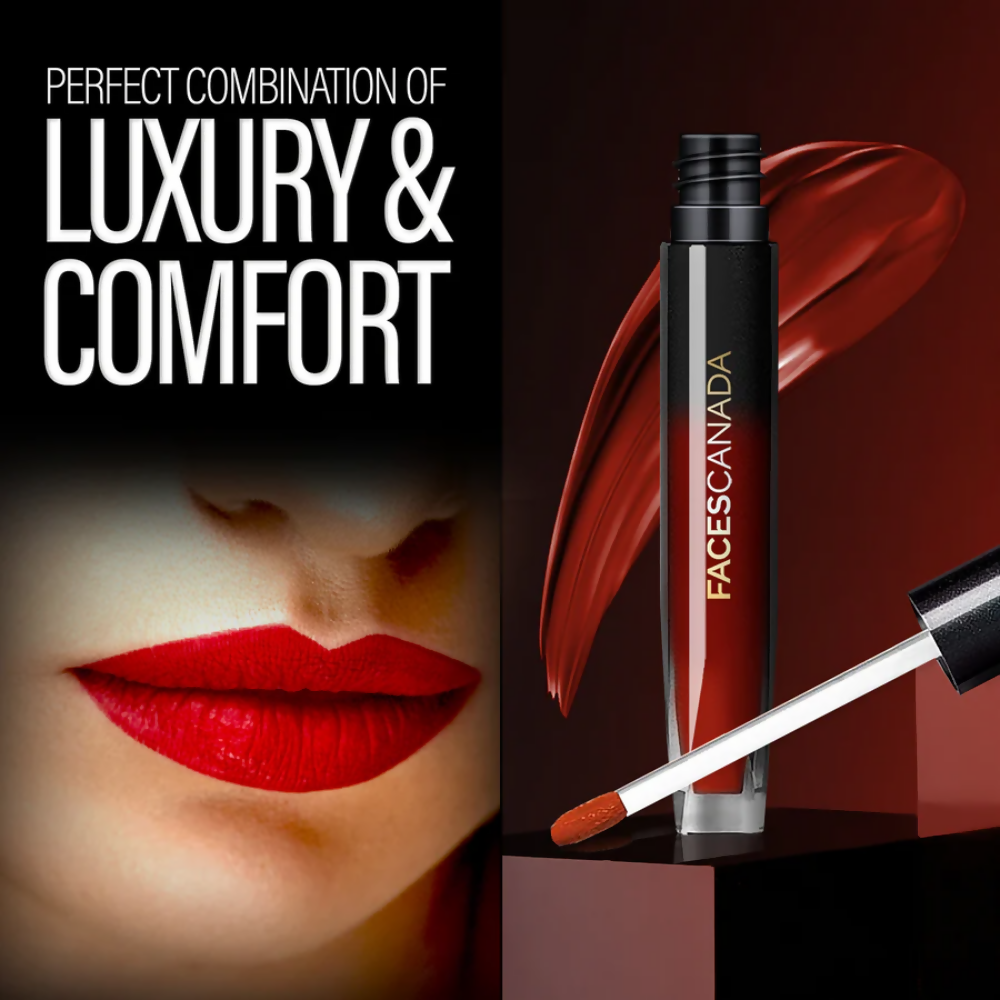 Faces Canada Comfy Silk Liquid Lipstick - Zealous Red 10