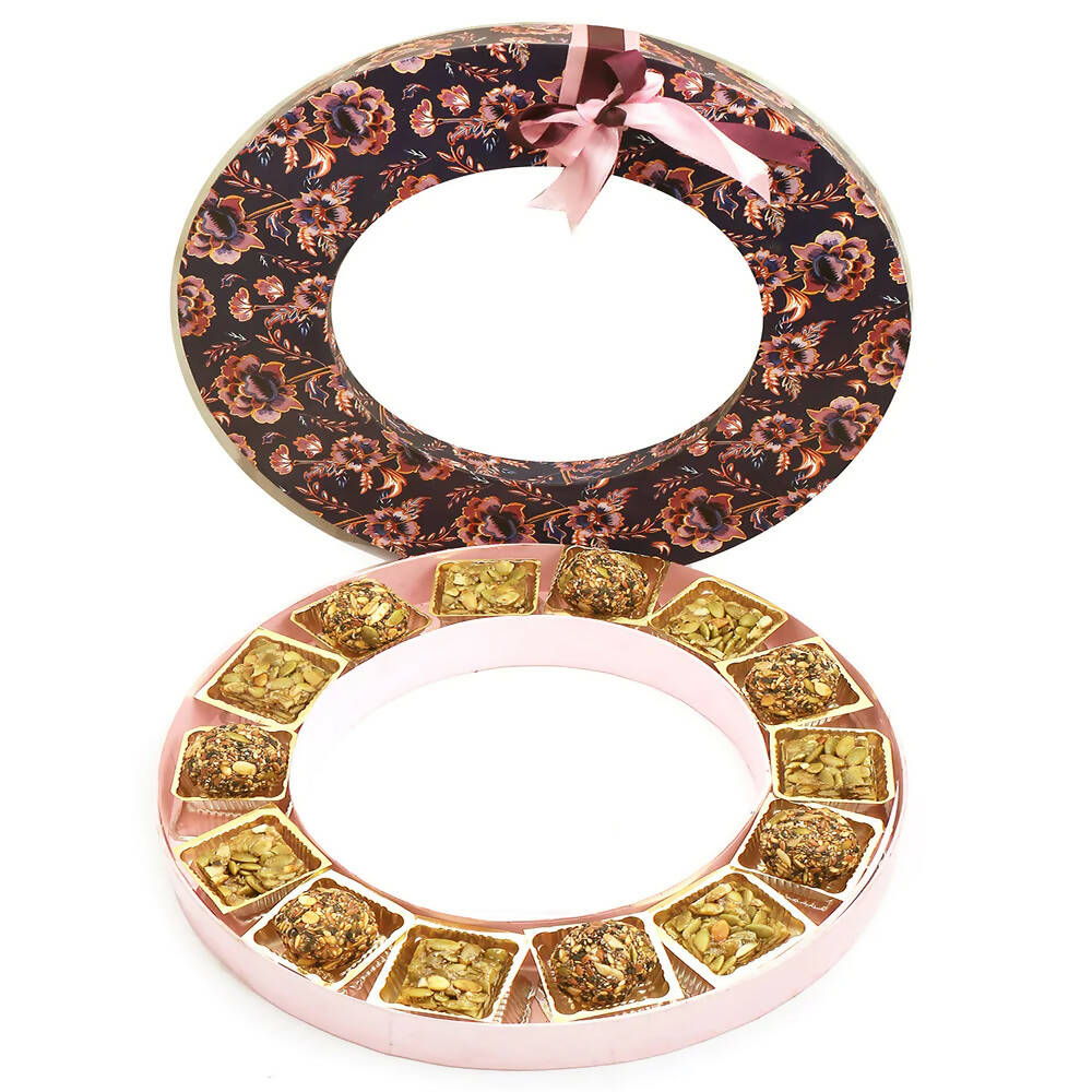 Ghasitaram Round Purple Healthy Seeds Bites Box 