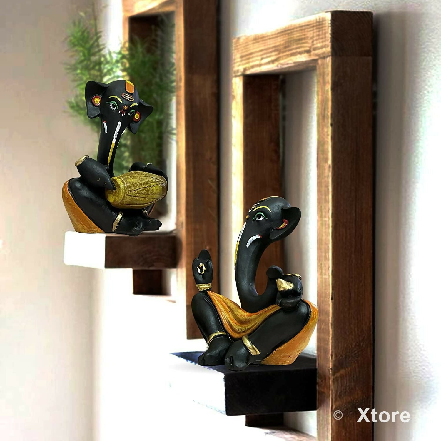 Xtore Resin Floating Ganesha Statues Decorative Showpiece - Grab2buy