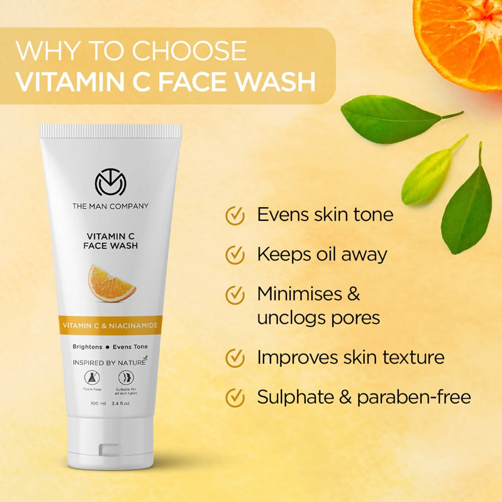 The Man Company Vitamin C Face Wash  Grab2Buy The Man Company Grab2Buy