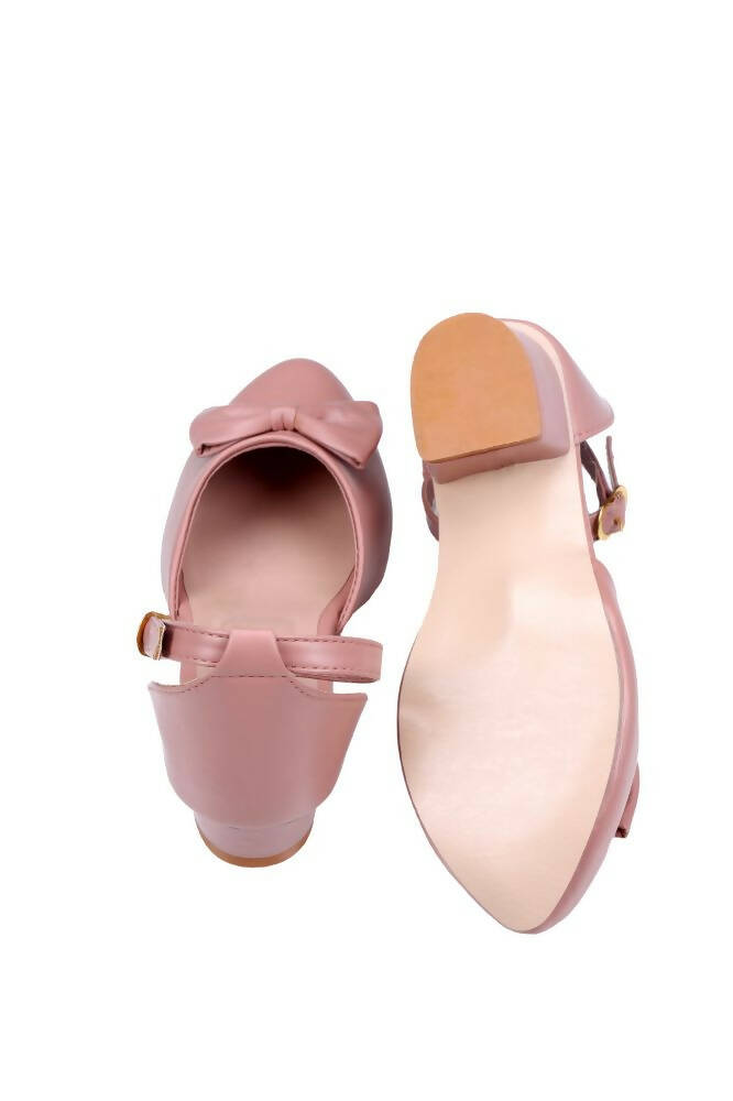 Tiny Bugs Girls Bow Embellished Ballerinas - Peach  Grab2Buy Tiny Bugs Grab2Buy
