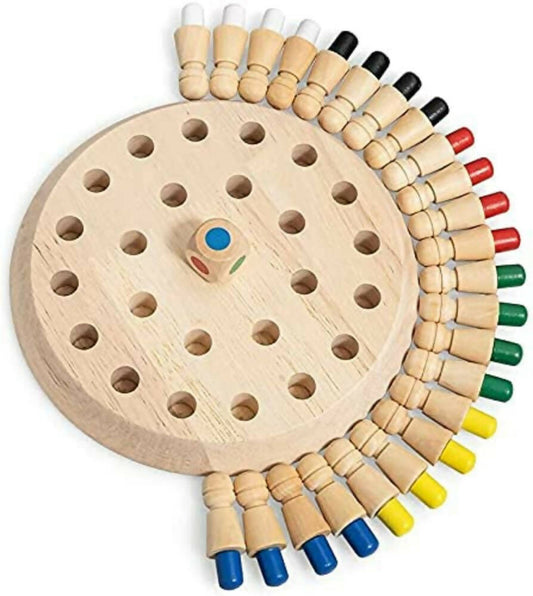 Kraftsman Wooden Memory Chess Game for Kids | Color Memory Chess Game | Educational Toy - Grab2buy