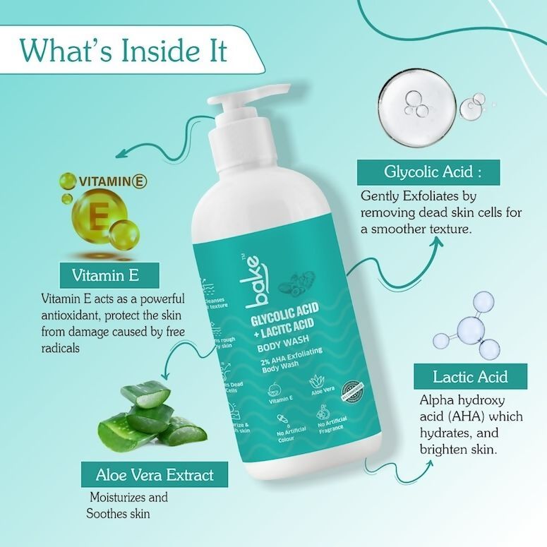 Bake 2% AHA Exfoliating Body Wash  Grab2Buy Bake Grab2Buy