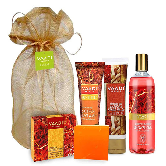 Vaadi Herbals Luxurious Saffron Skin Whitening Set  Grab2Buy Vaadi Herbals Grab2Buy