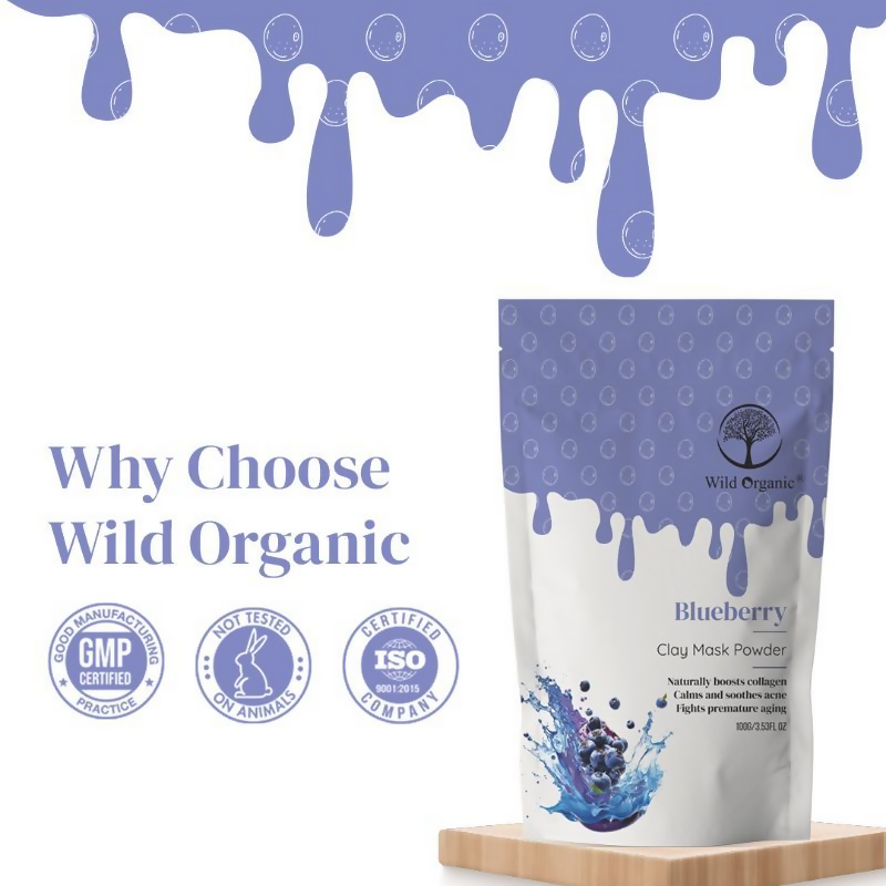 Wild Organic Blueberry Clay Mask Powder  Grab2Buy Wild Organic Grab2Buy
