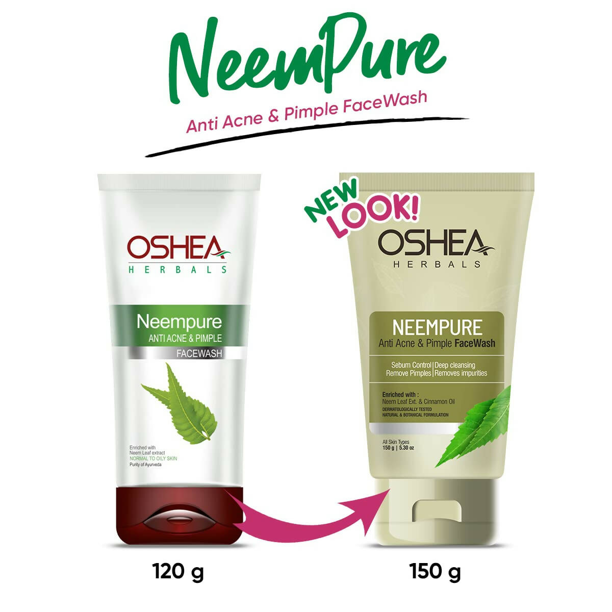 Oshea Herbals Neempure Anti Acne & Pimple Face Wash - Grab2buy