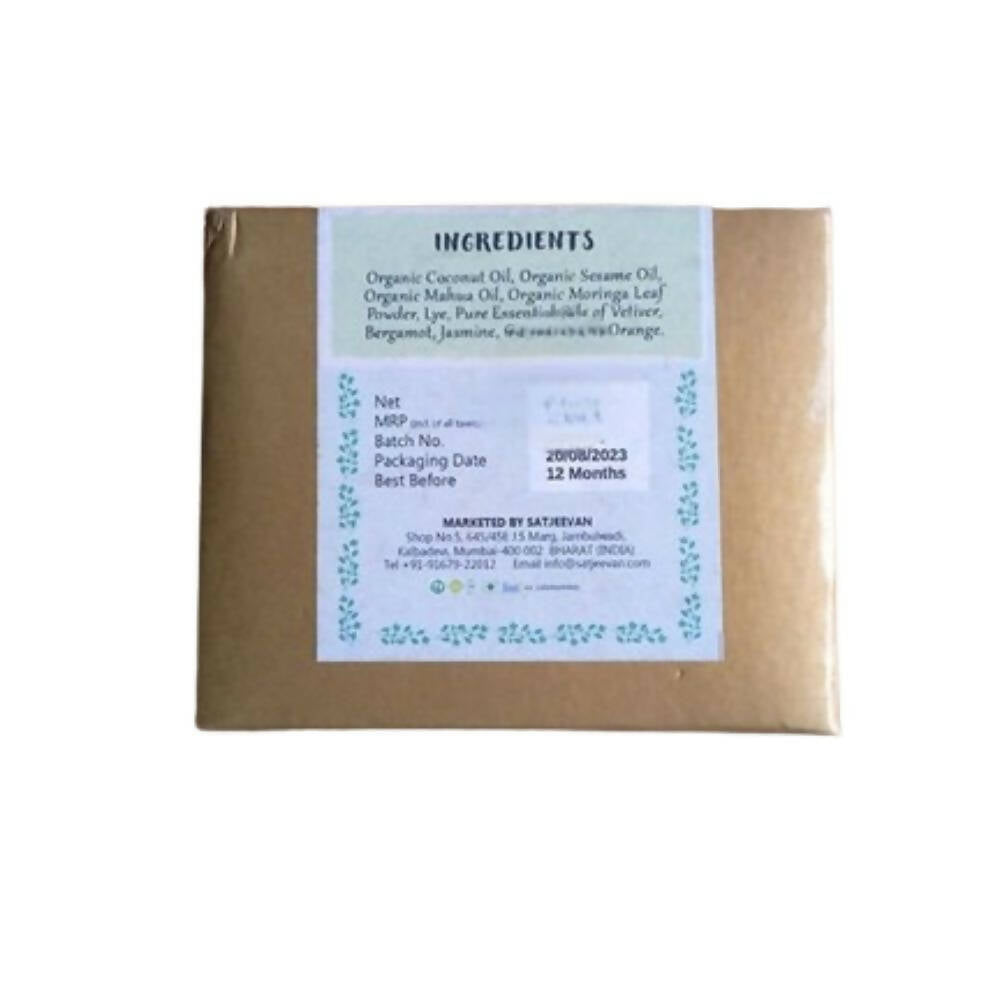 Satjeevan Organic Moringa Vetiver Soap 